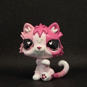 Littlest pet shop pink heart calico custom